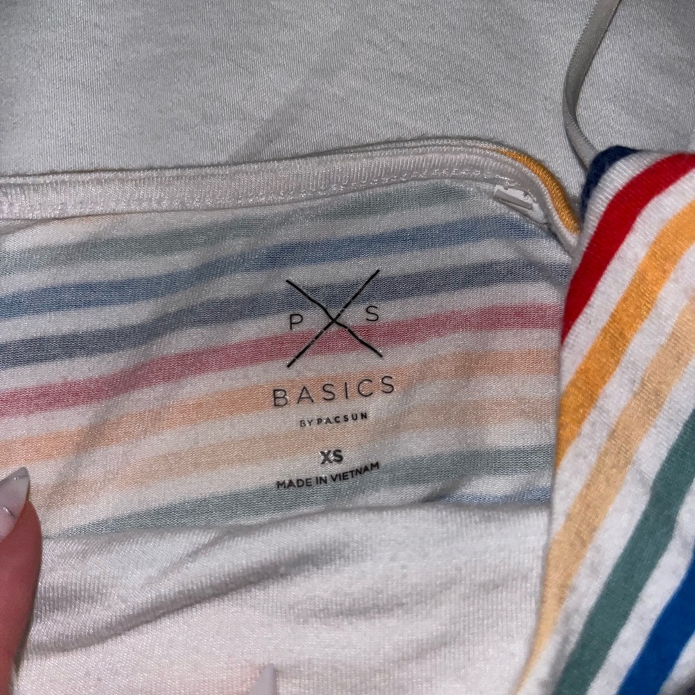 PacSun striped crop tank XS - Picture 2 of 2